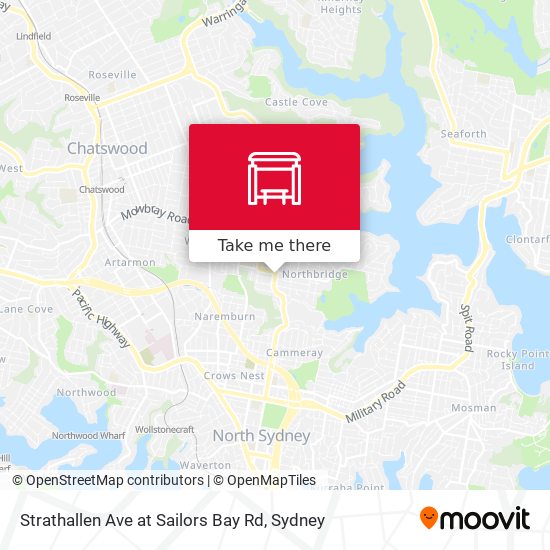 Strathallen Ave at Sailors Bay Rd map