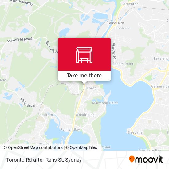 Toronto Rd after Rens St map