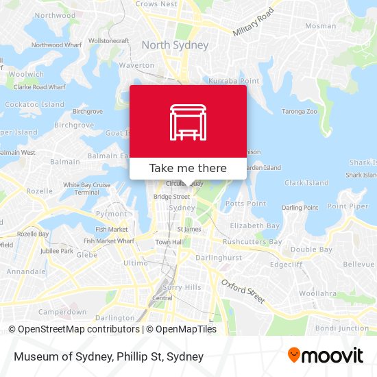 Museum of Sydney, Phillip St map