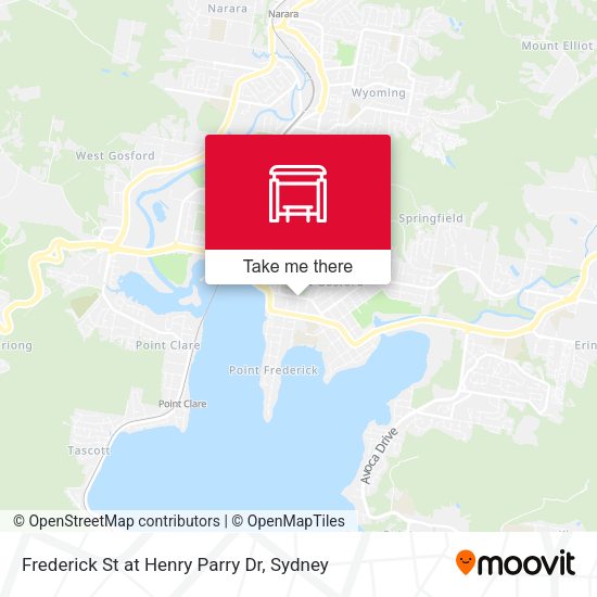 Frederick St at Henry Parry Dr map