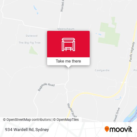 934 Wardell Rd map