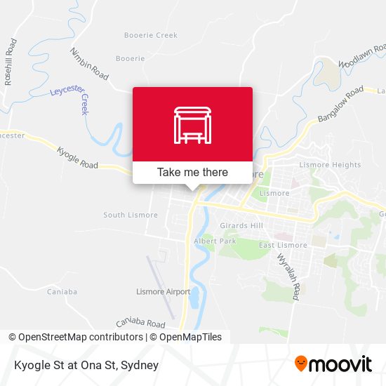 Kyogle St at Ona St map