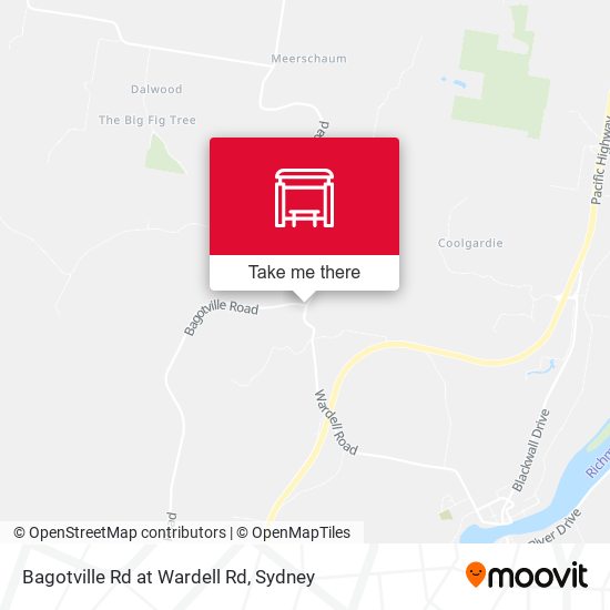 Bagotville Rd at Wardell Rd map