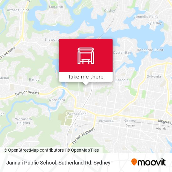 Mapa Jannali Public School, Sutherland Rd