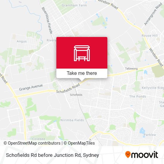 Schofields Rd before Junction Rd map