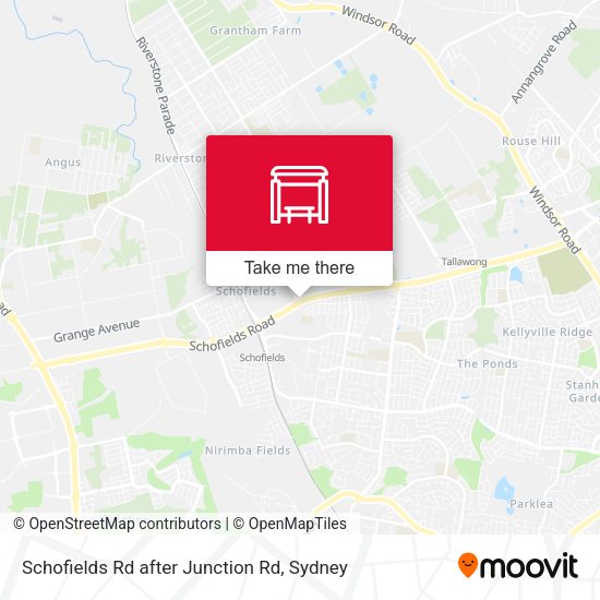 Schofields Rd after Junction Rd map