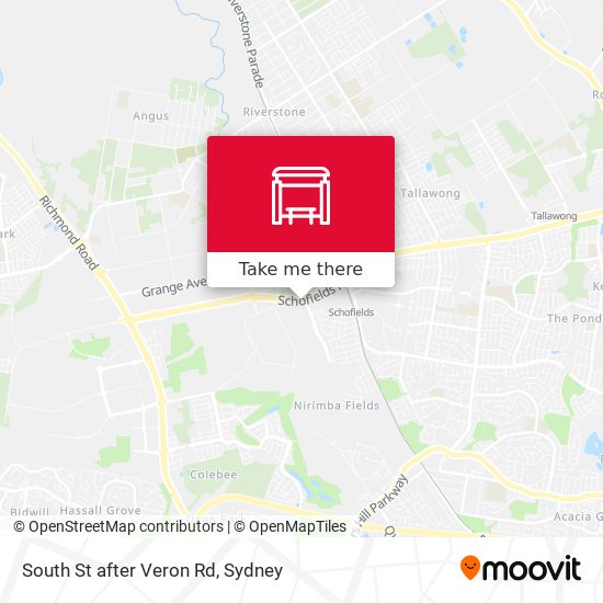 South St after Veron Rd map