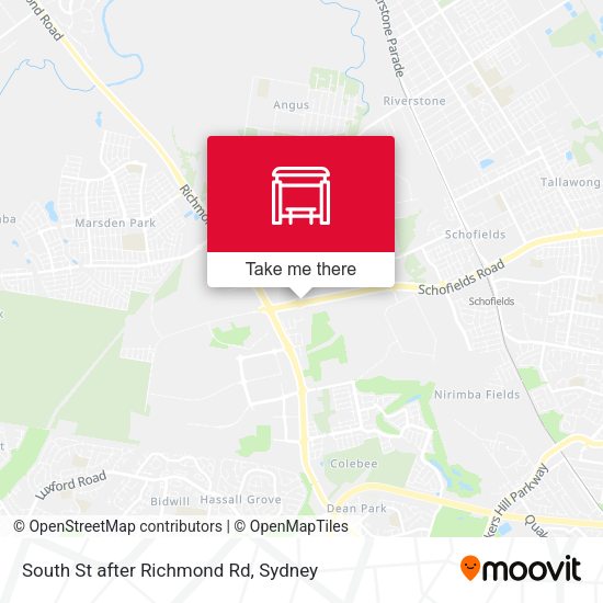 South St after Richmond Rd map