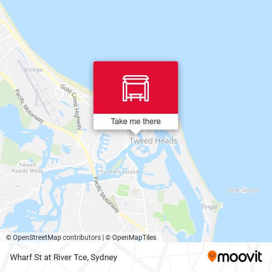 Wharf St at River Tce map