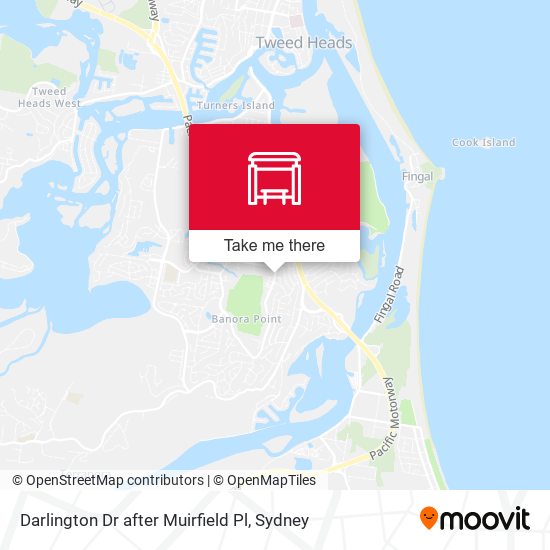 Darlington Dr after Muirfield Pl map