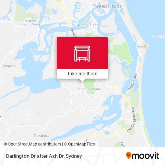 Darlington Dr after Ash Dr map