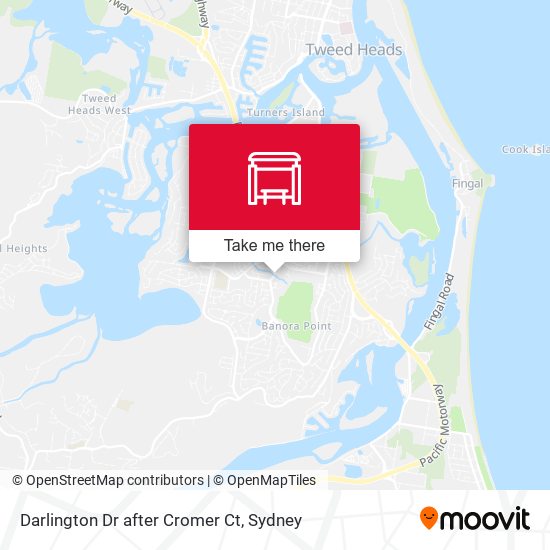 Darlington Dr after Cromer Ct map