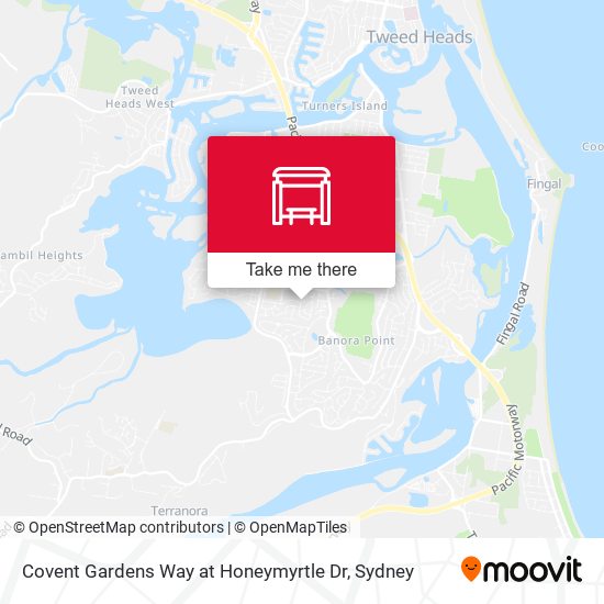 Covent Gardens Way at Honeymyrtle Dr map