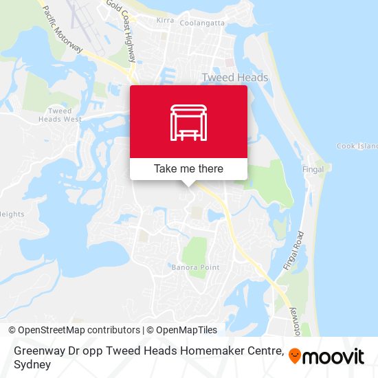 Greenway Dr opp Tweed Heads Homemaker Centre map