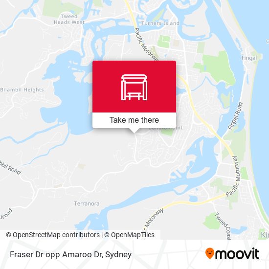 Fraser Dr opp Amaroo Dr map