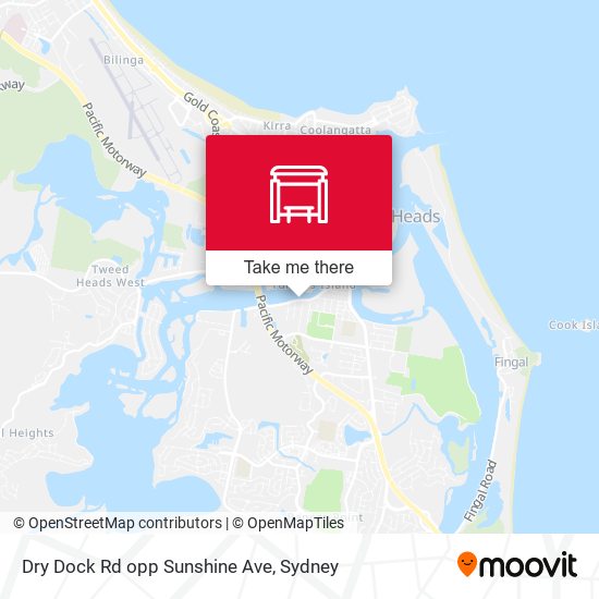 Dry Dock Rd opp Sunshine Ave map