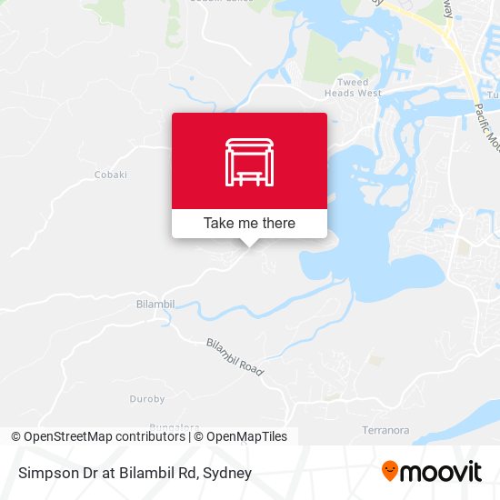 Simpson Dr at Bilambil Rd map