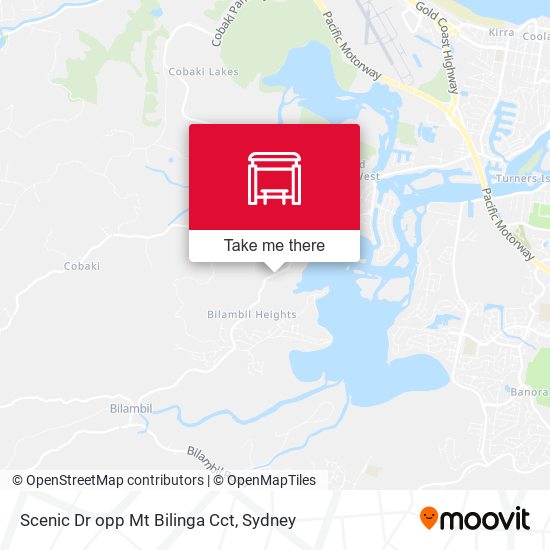 Scenic Dr opp Mt Bilinga Cct map