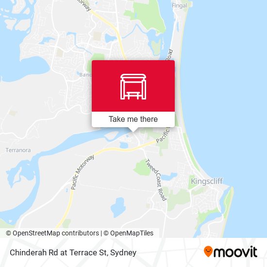Chinderah Rd at Terrace St map