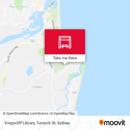 Kingscliff Library, Turnock St map