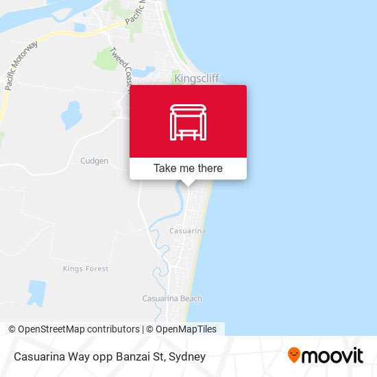 Casuarina Way opp Banzai St map