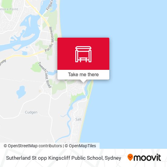 Sutherland St opp Kingscliff Public School map