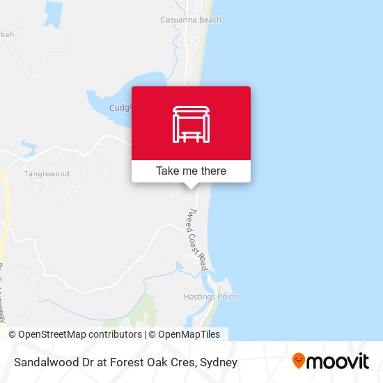 Sandalwood Dr at Forest Oak Cres map
