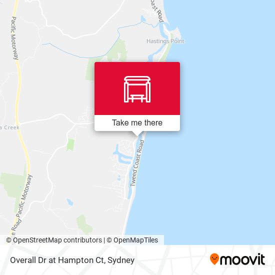 Overall Dr at Hampton Ct map
