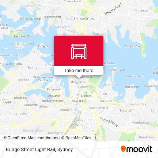 Bridge Street Light Rail map