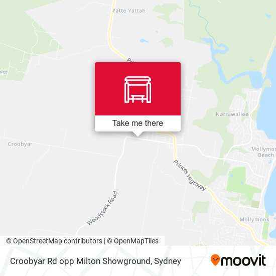 Croobyar Rd opp Milton Showground map