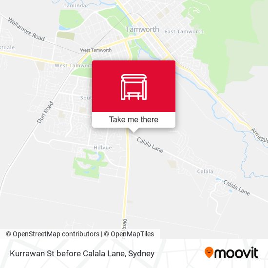 Kurrawan St before Calala Lane map