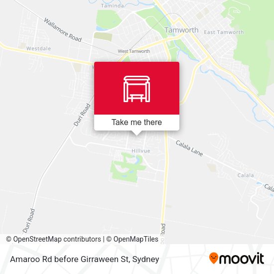 Amaroo Rd before Girraween St map