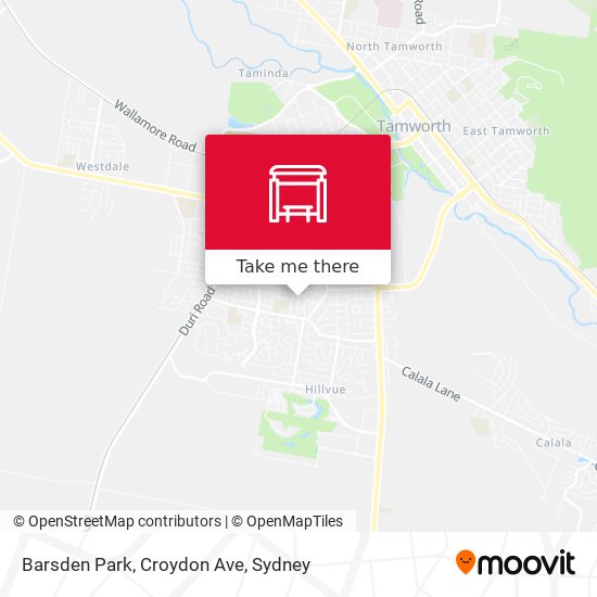 Barsden Park, Croydon Ave map