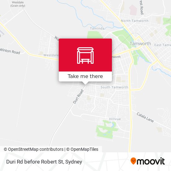 Duri Rd before Robert St map