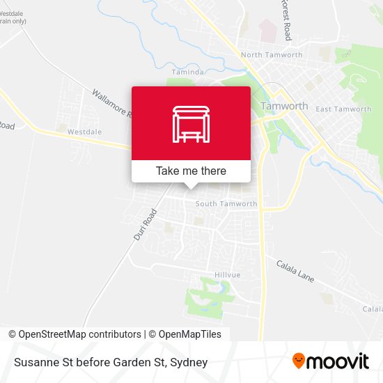 Susanne St before Garden St map