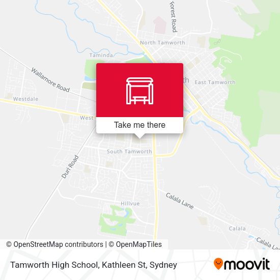 Tamworth High School, Kathleen St map