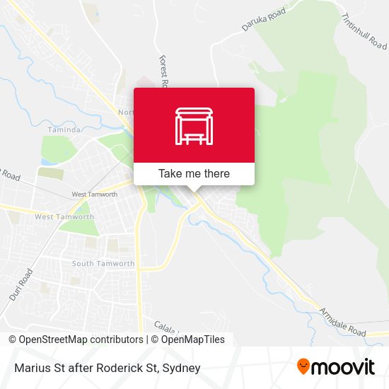 Marius St after Roderick St map