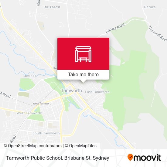 Tamworth Public School, Brisbane St map
