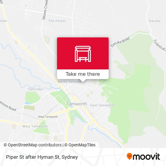 Piper St after Hyman St map