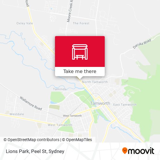 Lions Park, Peel St map