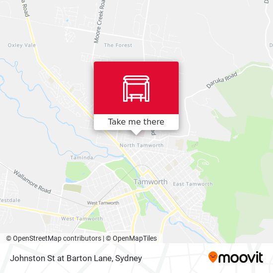 Johnston St at Barton Lane map