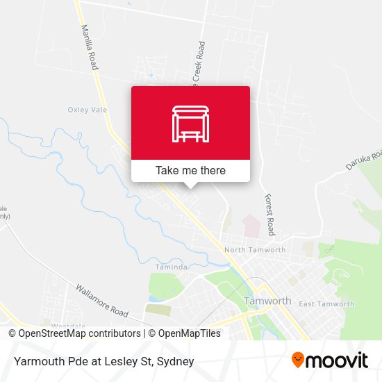 Yarmouth Pde at Lesley St map