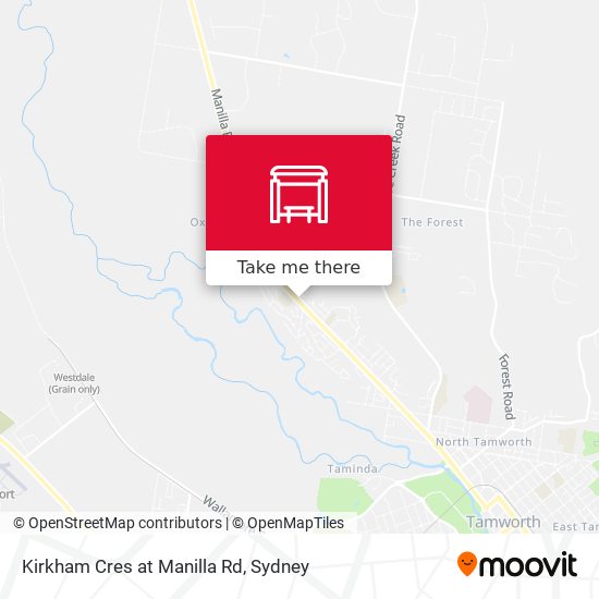 Kirkham Cres at Manilla Rd map