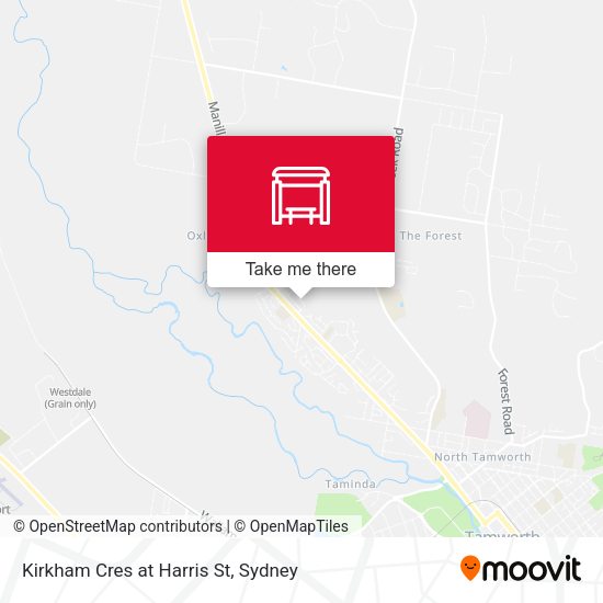 Kirkham Cres at Harris St map