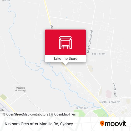 Kirkham Cres after Manilla Rd map