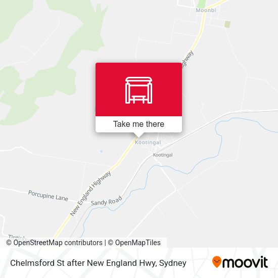 Chelmsford St after New England Hwy map