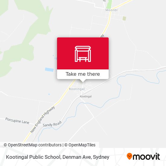 Kootingal Public School, Denman Ave map