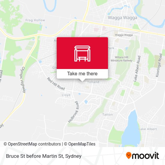 Bruce St before Martin St map