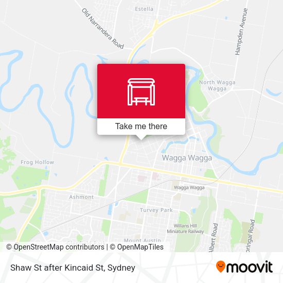 Shaw St after Kincaid St map