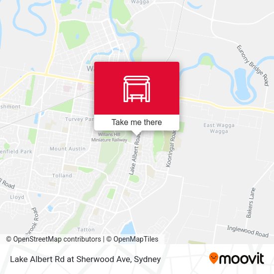 Lake Albert Rd at Sherwood Ave map